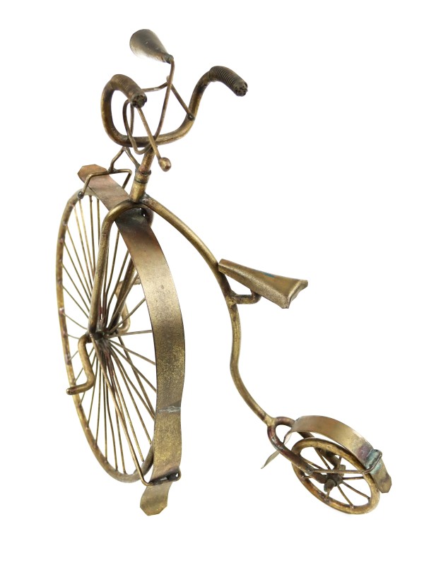 Vintage bronzen Vélocipède