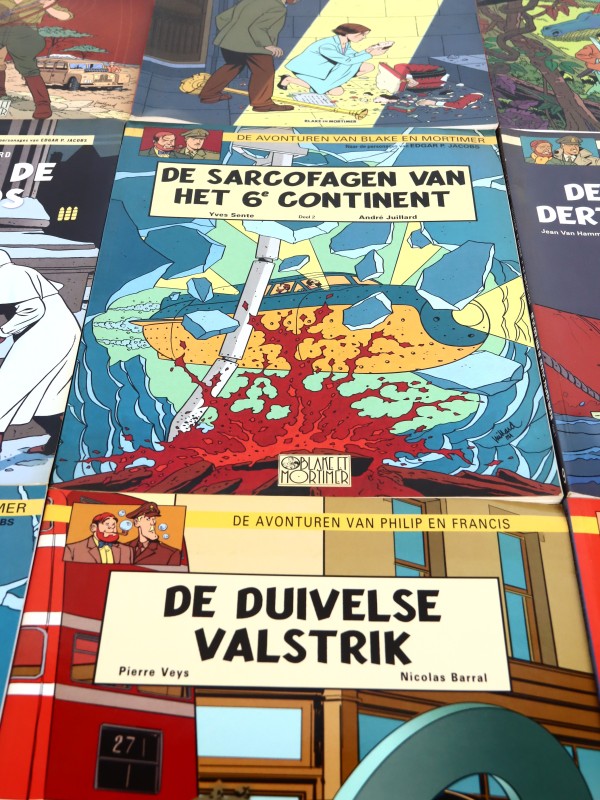 Lot van 9 Blake en Mortimer Stripalbums