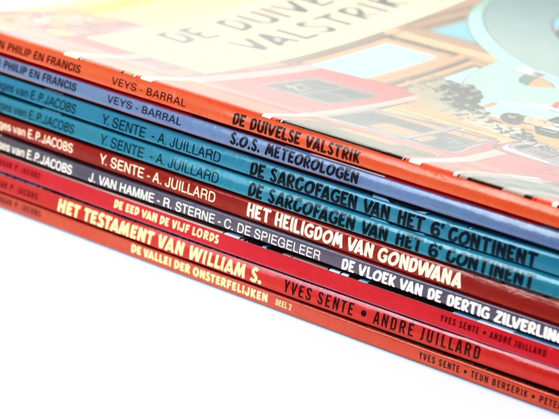 Lot van 9 Blake en Mortimer Stripalbums