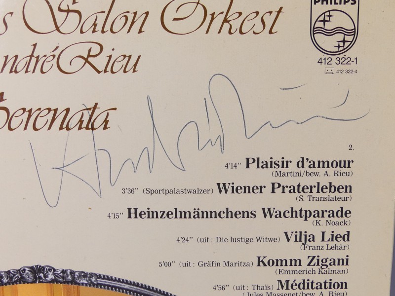 LP - Maastrichts Salon Orkest – Serenata -Gesigneerd André Rieu-