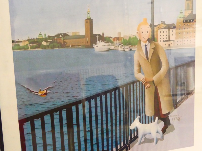 Affiche L.S. Martin - Tintin i Stockholm