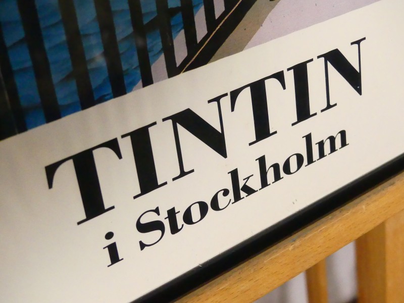 Affiche L.S. Martin - Tintin i Stockholm