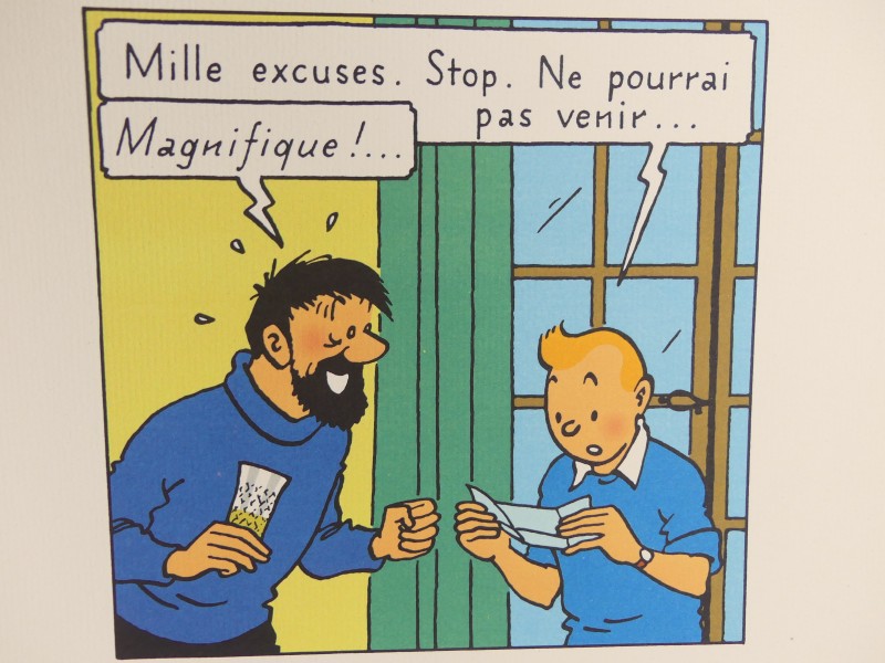 Affiche L.S. Martin - Tintin i Stockholm