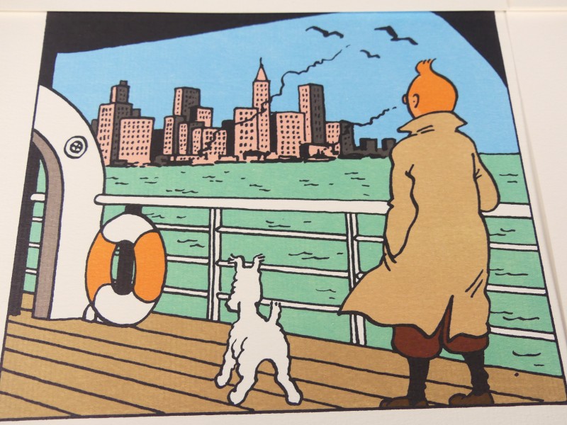 Affiche L.S. Martin - Tintin i Stockholm