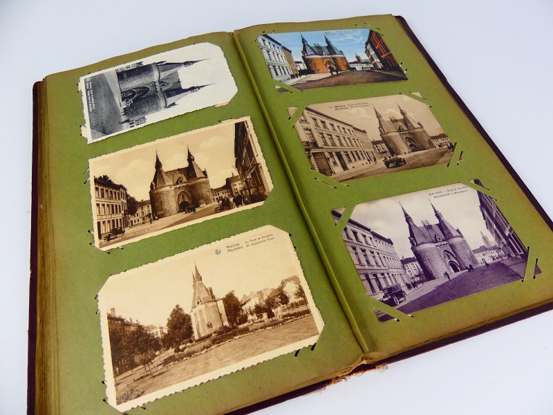 Vintage postkaarten-foto's mechelen - boom en herentals + foto's