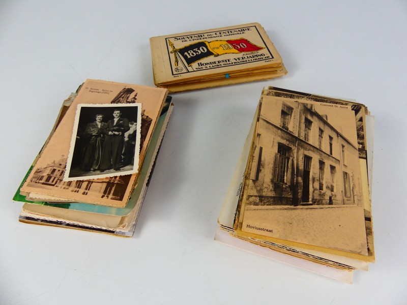 Vintage postkaarten-foto's mechelen - boom en herentals + foto's