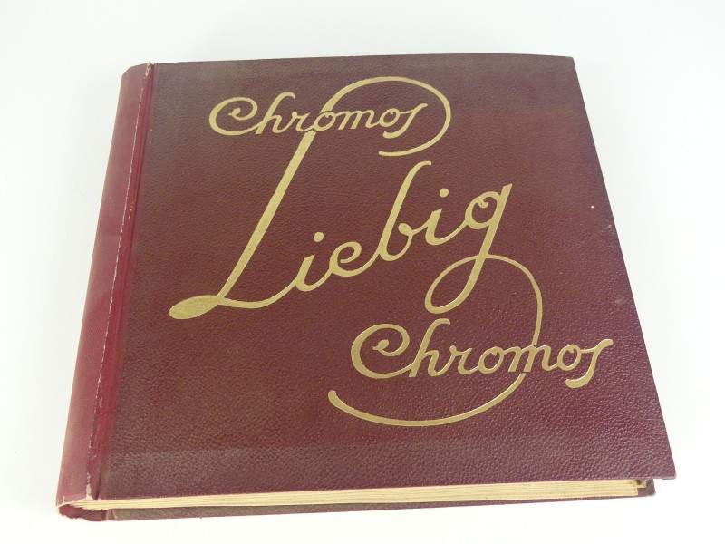 Een vintage lot van 6 ‘Liebig’ chromoalbums met diverse thema's