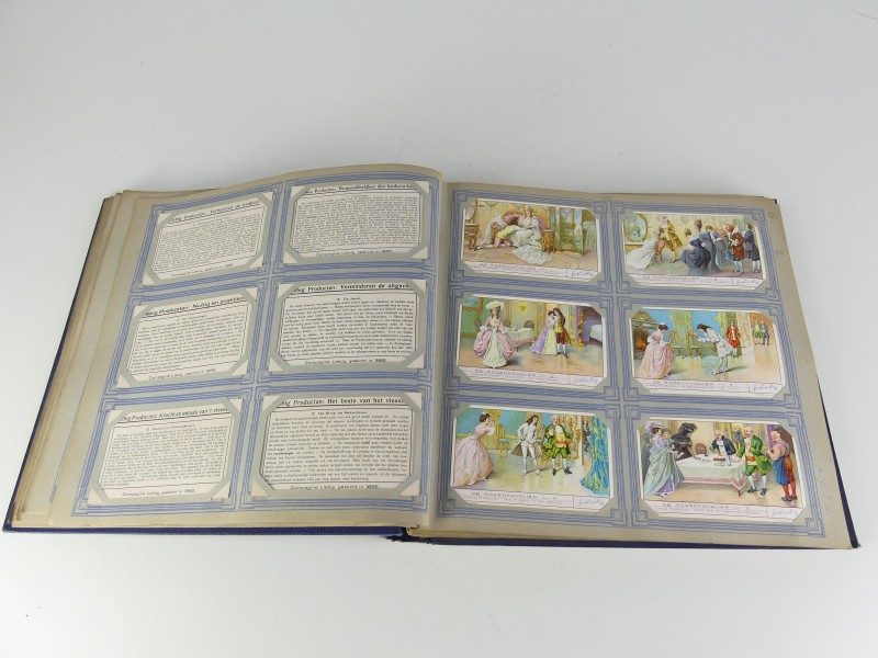 Een vintage lot van 6 ‘Liebig’ chromoalbums met diverse thema's