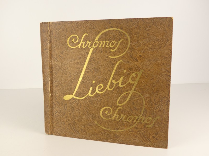 Een vintage lot van 6 ‘Liebig’ chromoalbums met diverse thema's