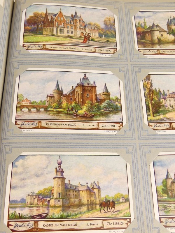 Een vintage lot van 6 ‘Liebig’ chromoalbums met diverse thema's