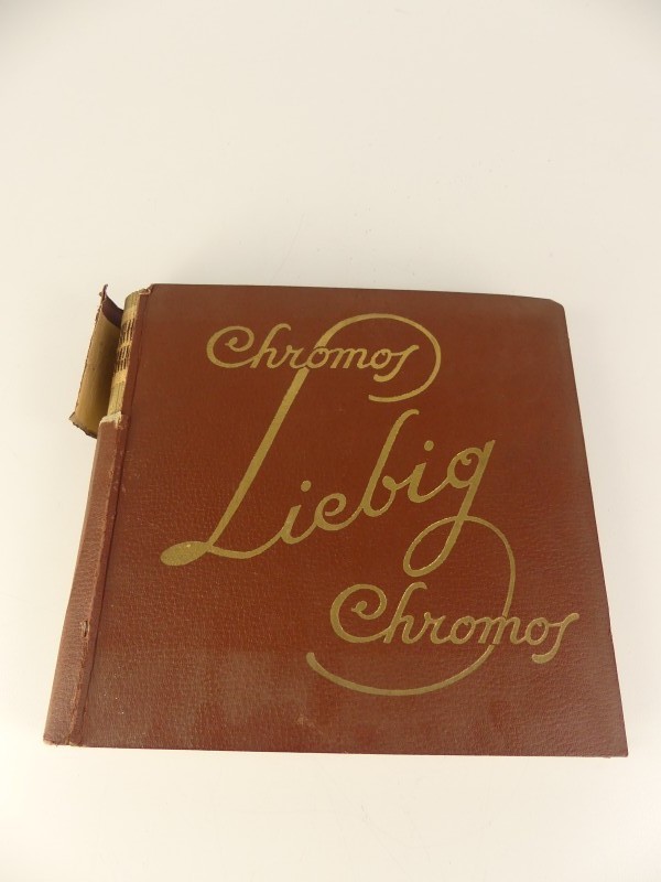 Een vintage lot van 6 ‘Liebig’ chromoalbums met diverse thema's