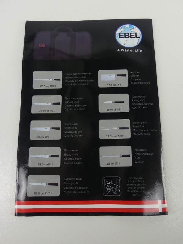 Ebel international messenset in map