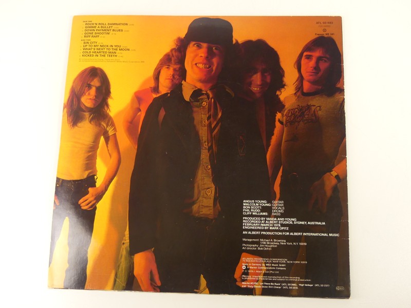 AC/DC – Powerage Lp – eerste Europese persing