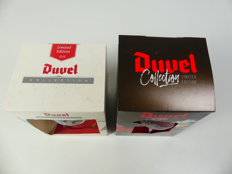 Duivels lot 'Duvel art' glazen + plateau