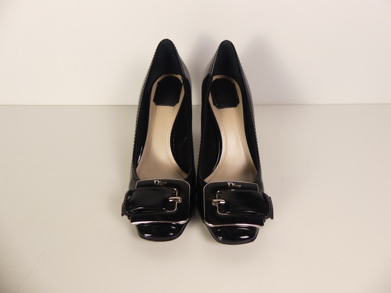 Zwarte Pumps met gesp gemerkt met DIOR mt 38,5