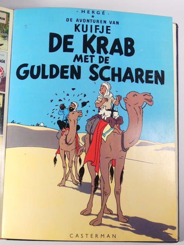 Kuifje strips gebonden in boekvorm