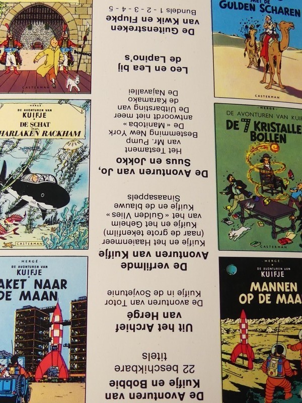 Kuifje strips gebonden in boekvorm