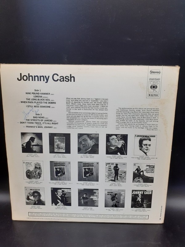 3 LP's + 1 dubbelelpee Johnny Cash