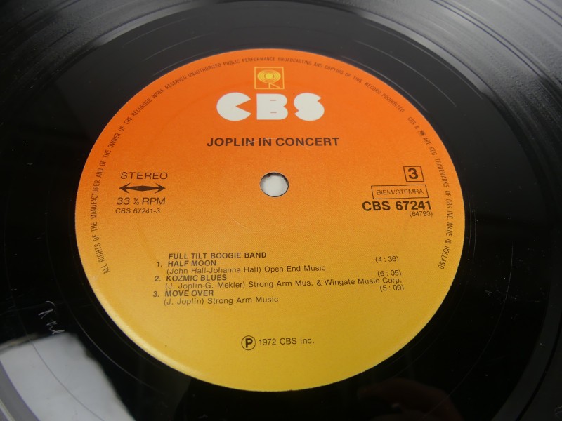 Janis Joplin -  dubbel-LP In Concert