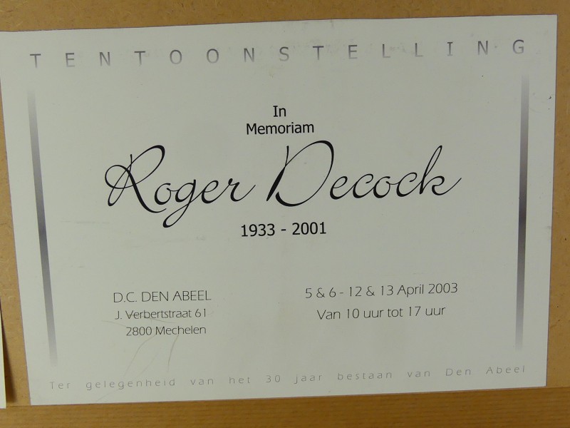 Houtskooltekening Roger Decock