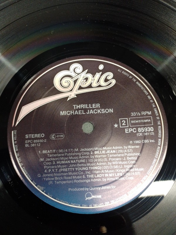 Lp  Thriller Michael Jackson