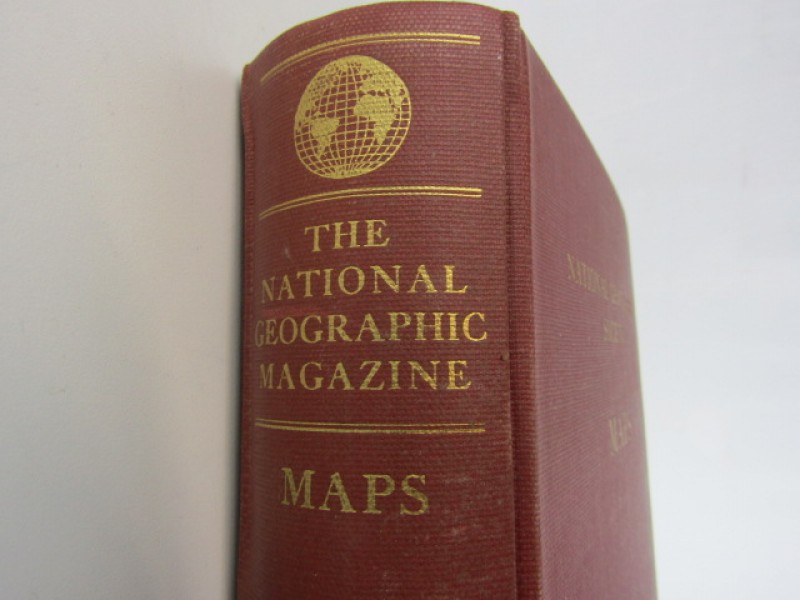 Boek/Verzamelmap, National Geographic Society Maps, Mid 20ste eeuw