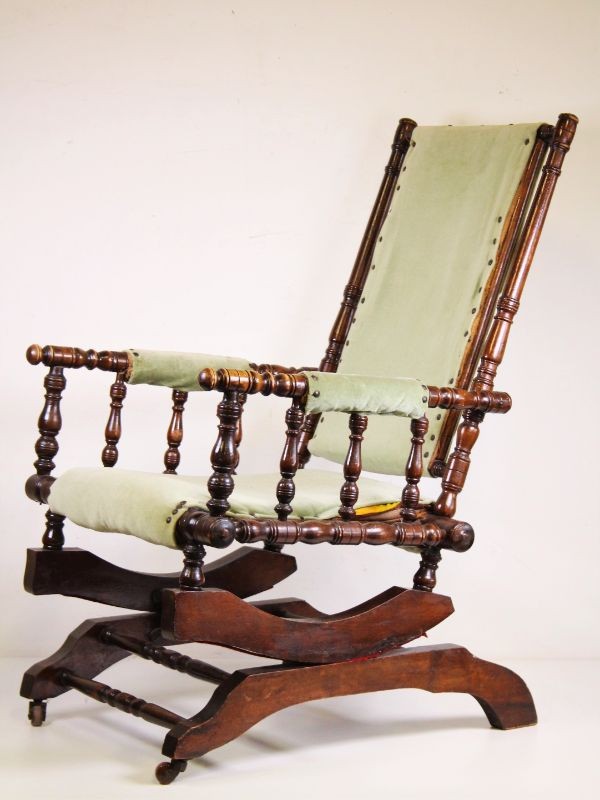 Ga naar beneden duif de jouwe Antieke schommelstoel - Engeland - begin 20° eeuw - De Kringwinkel