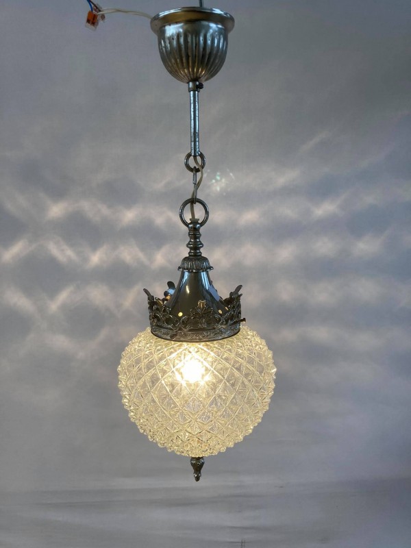 uitlaat Momentum Omleiding Antieke glazen hanglamp - De Kringwinkel