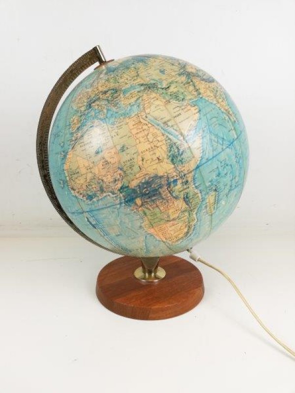 Bouwen Caius Medic Vintage wereldbol lamp - De Kringwinkel