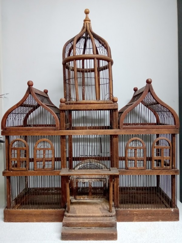 Bestrooi meesterwerk Oriëntatiepunt antieke vogelkooi - De Kringwinkel